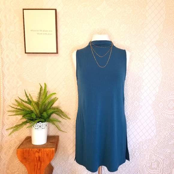 Teal Blue Tunic / Tank - Picture 1 of 11